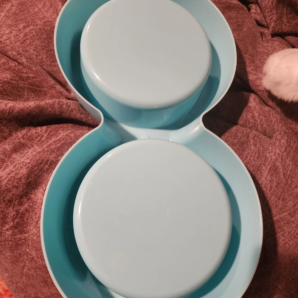 Light Blue Double Pet Bowl